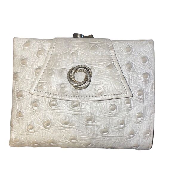 True Vintage Ostrich Grain & Cowhide Wallet - Picture 1 of 13
